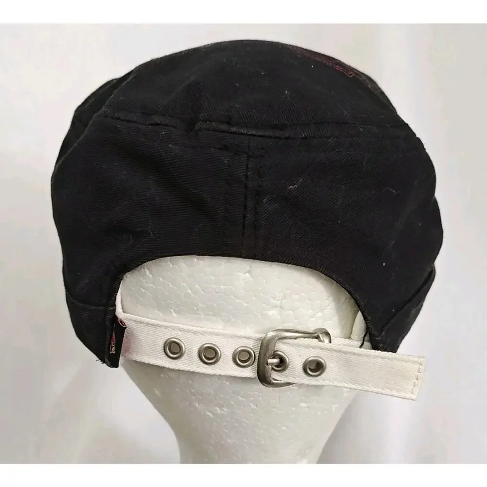 NFL Arizona Cardinals Women's Hat Cap Black Adjustable Strapback Cadet‎ Newsboy
